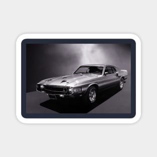 Shelby Mustang GT500 B/W Magnet