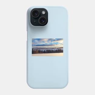 Winter mountain panorama Phone Case