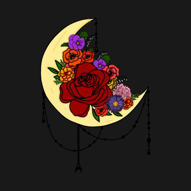 Flowery moon by LeeAnnaRose96