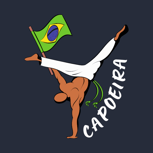 Capoeira brazilian sport silhouette by Tecnofa