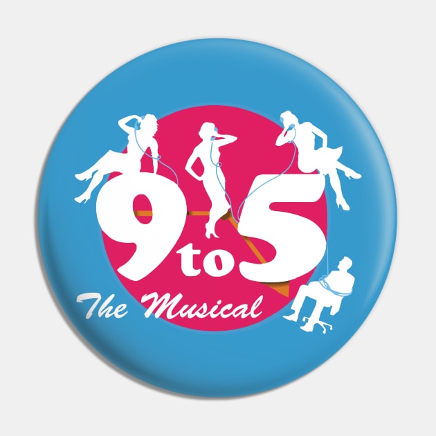 9 to 5 The Musical #1 (large front design) Pin by MarinasingerDesigns