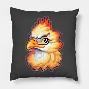 Head animal pixel art Pillow