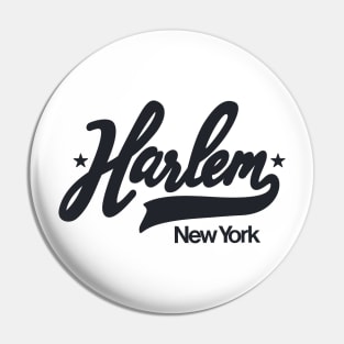 Vintage Harlem New York - Retro Harlem Logo - Harlem Shirt Pin