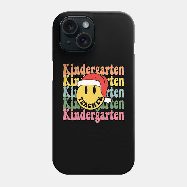 Retro Christmas Teacher Kindergarten Santa Hat Back To School Phone Case by luxembourgertreatable