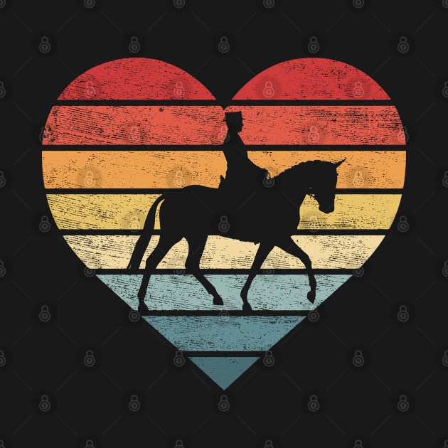 Equestrian Horseman Retro Sunset Horse Lover Rider by stayilbee