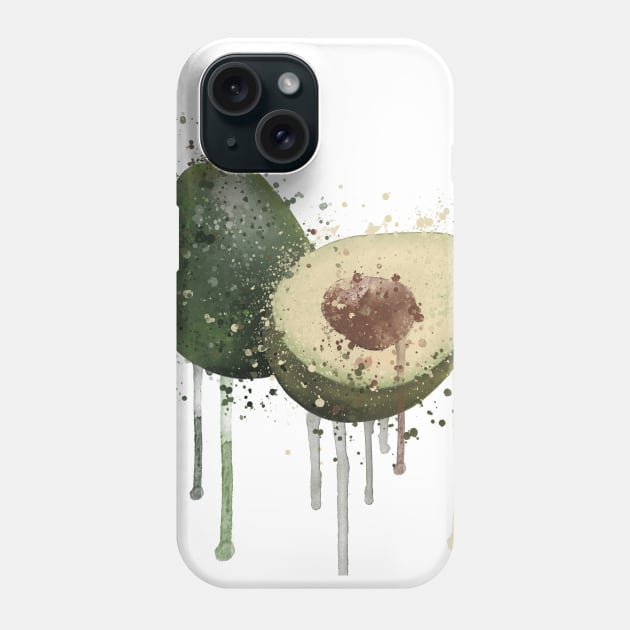 Avocado Phone Case by Andraws Art