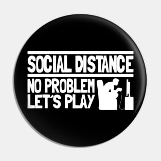 Social Distancing Distance No Problem Gaming Team Gamer Corona Pin