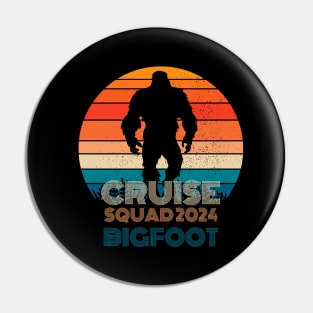 BIGFOOT squad Cruise Family Vacation Cruise squad 2024 Summer T-Shirt Pin