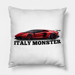 Lamborghini Aventador SVJ victor art Italy monster Pillow