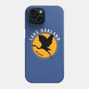 Lake Oakland in Michigan Heron Sunrise Phone Case