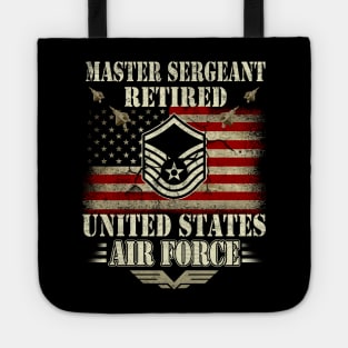 Master Sergeant Retired Air Force Military Retirement Tote