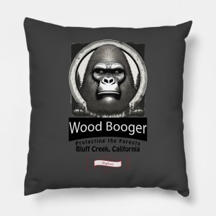 Wood Booger Bigfoot Sasquatch Pillow