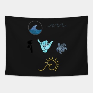 Beach Sticker Pack Tapestry