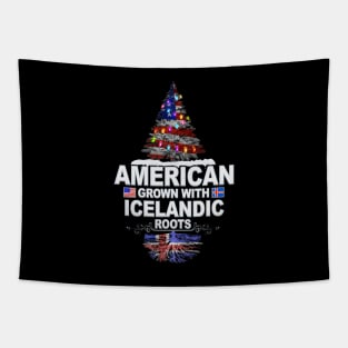 Christmas Tree  American Grown With Icelandic Roots - Gift for Icelandic From Iceland Tapestry