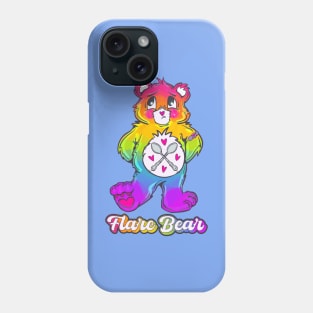 Rainbow Flare Bear Phone Case