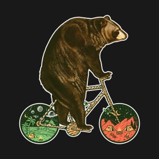 Mountain Biker Bear T-Shirt