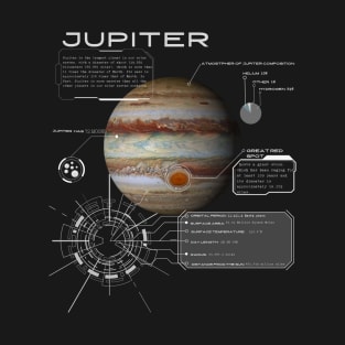 Jupiter Sci Fi Diagram T-Shirt