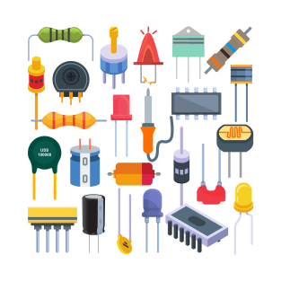 Collection of Electronics components T-Shirt