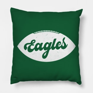 Retro Eagles Football Pillow