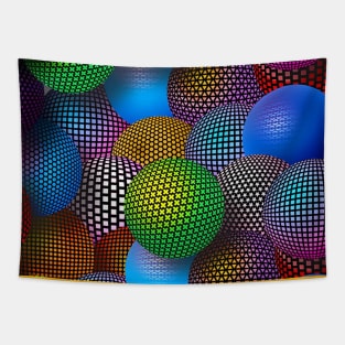 Colorful balls background Tapestry