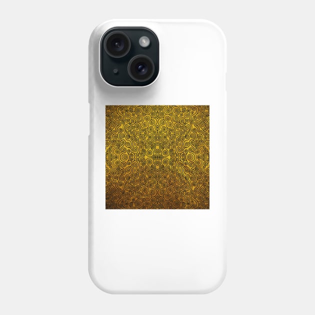 bronze spirals Phone Case by chambergambit