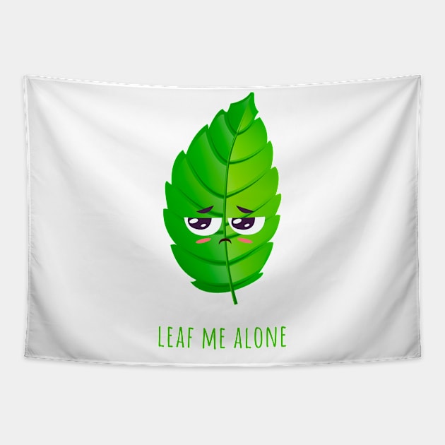 Leaf Me Alone Tapestry by Alessandro Aru