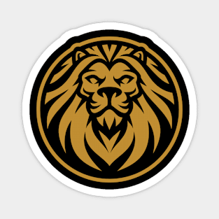 Lion Retro Artwork Magnet