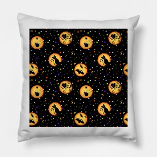 Halloween Cats Bats Owls Spiders Pillow