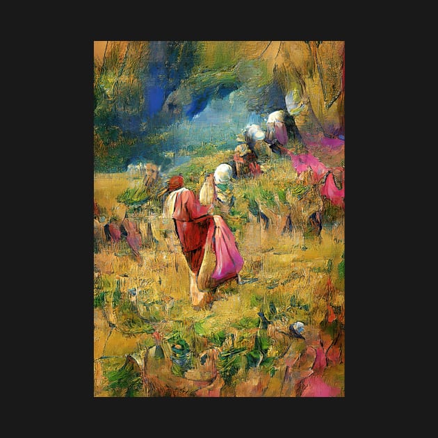 Gleaning in the Barley Field. Book of Ruth 2:2 by UltraQuirky