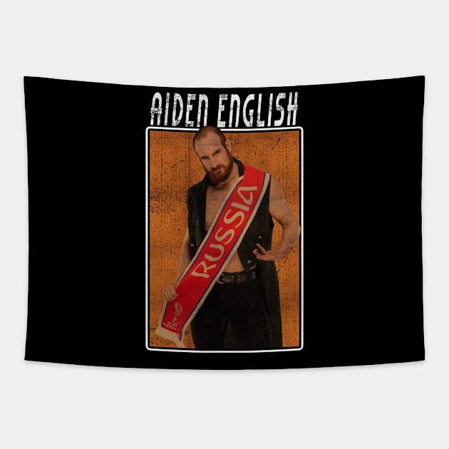 Vintage Wwe Aiden English Tapestry by The Gandol