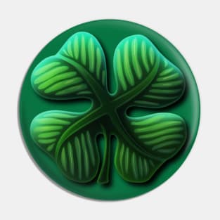 Green Clover of Glasgow Pin
