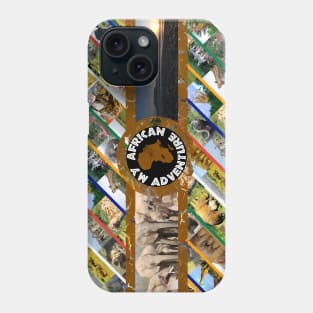 My African Adventure Wildlife Collage Phone Case