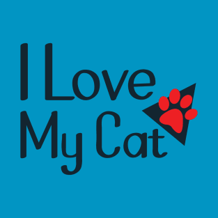 I Love My Cat T-Shirt Pet T-Shirt