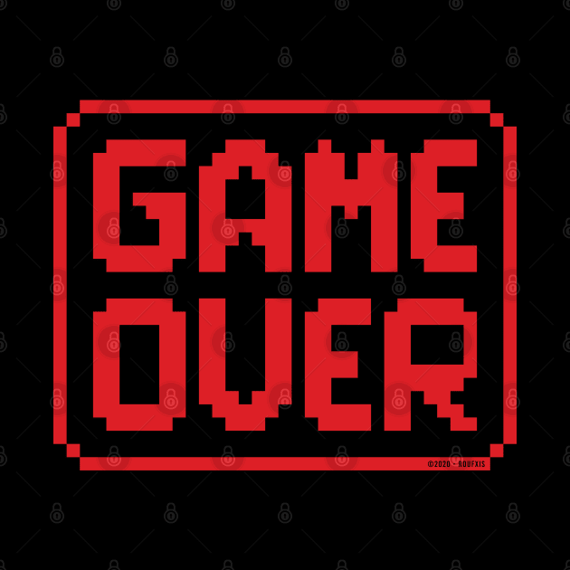 GAME OVER (Red) by Roufxis