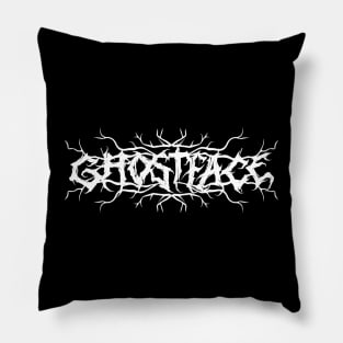 GhostFace Drummer Metal Logo Pillow