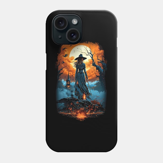 The Witch Approaches Phone Case by ZombieTeesEtc