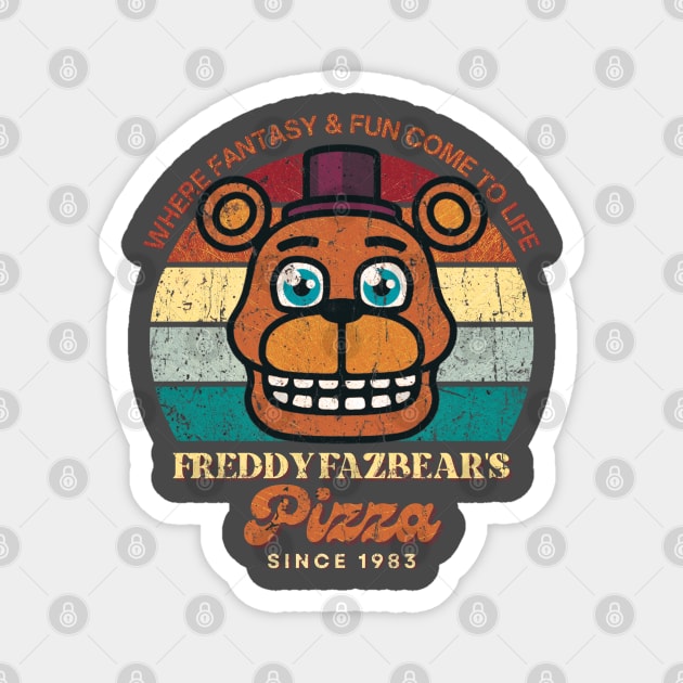 Freddy Fazbear's Pizza 1983 Magnet by Sultanjatimulyo exe