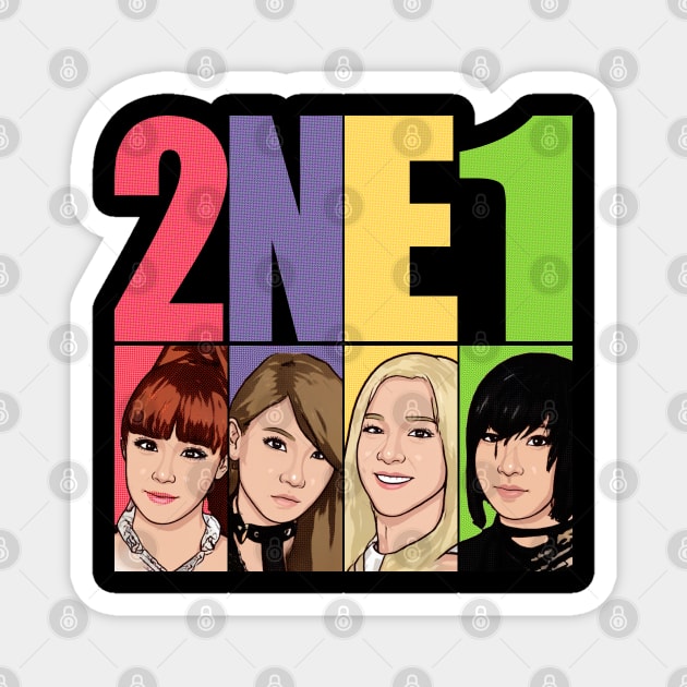 Tooniefied 2NE1 V1 Magnet by Tooniefied