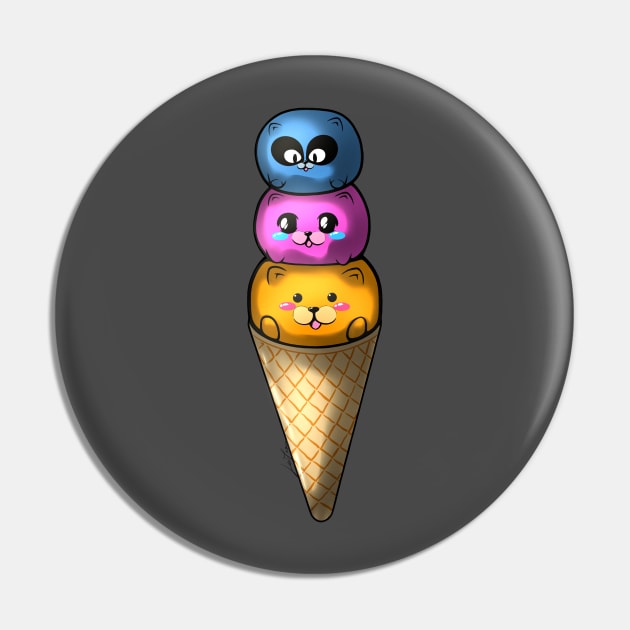 Cute Ice Cream Pin by LinYue