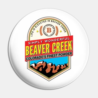 Ski Beaver Creek Colorado Skiing Snowboarding Pin