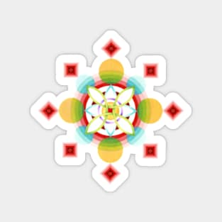 Geometric Blossoms Magnet