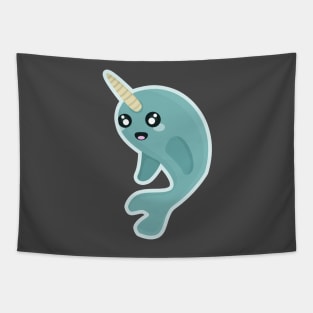 Kawaii Narwhal Tapestry