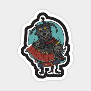 dog samurai art work Magnet