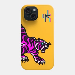 Electric Trad Tiger Tattoo Phone Case