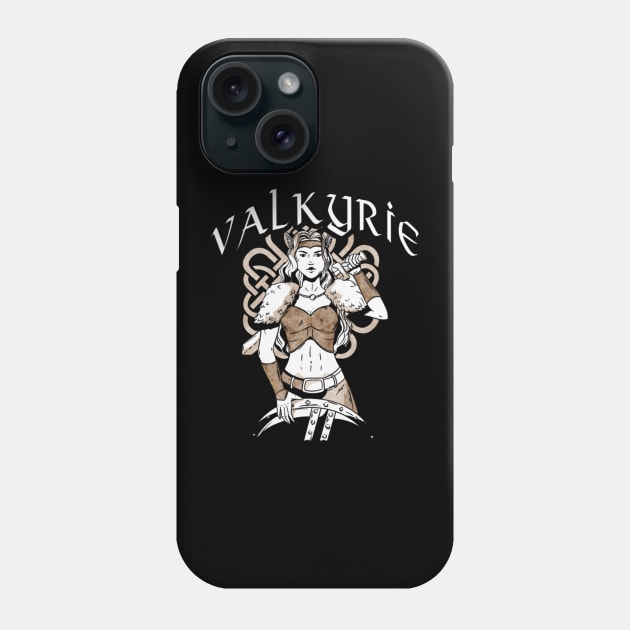 Viking Valkyrie Nordic Norse Mythology Warrior Phone Case by Sassee Designs