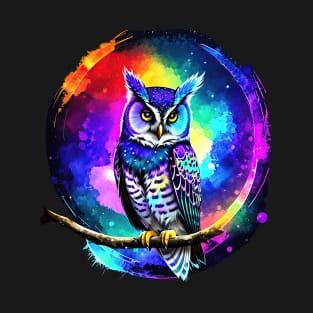 Cosmic Wisdom Owl T-Shirt