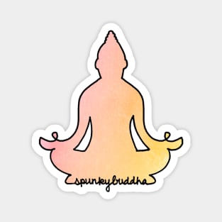 Sunset Buddha (Dark Text) Magnet