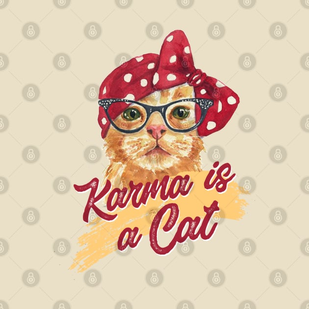Karma is a cat by sticker happy