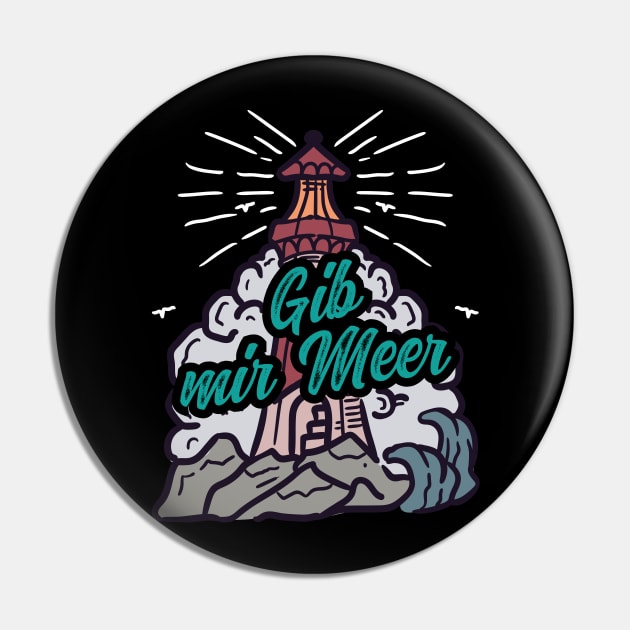 Gib mir Meer Leuchtturm mit Möwen Pin by star trek fanart and more