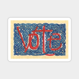 Vote Knotwork Magnet